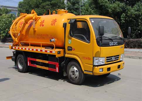 東風(fēng)小多利卡藍(lán)牌一體罐清洗吸污車(chē)